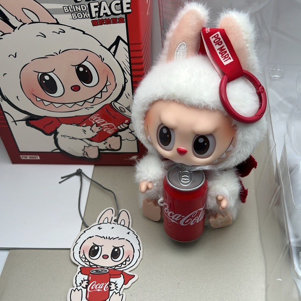 LABUBU -THE MONSTERS COCA-COLA SERIES-Vinyl Face Blind Box “Happy Factor” NWOT - Picture 3 of 15